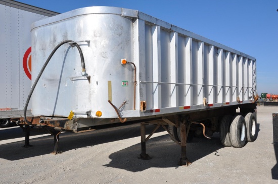 1976 Schein 26' aluminum dump trailer w/ liner