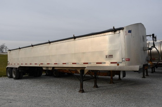 2005 Travis T190 39' aluminum frameless dump trailer