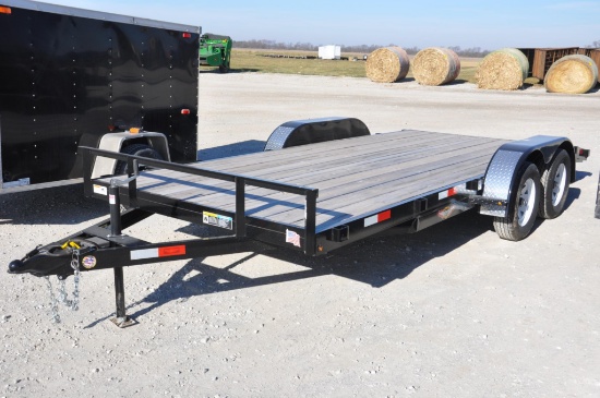 2019 H&H 18' flatbed trailer
