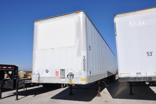 1998 Great Dane 53' van trailer