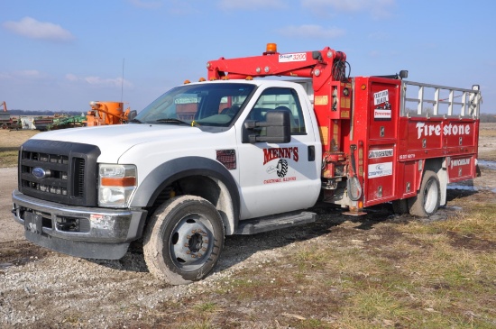 2008 Ford F550 Super Duty 2wd tire service truck