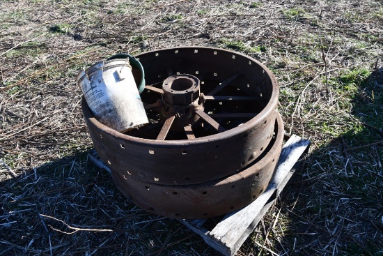 (2) steel wheels for JD GP tractor