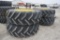 (4) Goodyear 620/70R46 sprayer flotation tires on JD rims