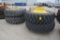 (4) Firestone 480/80R42 tires on rims w/ spacers for JD silage chopper