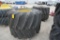 (2) Firestone 66x43.00-25 flotation tires on rims