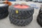 (2) Armstrong 18.4-38 tires on rims