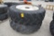 (2) Goodyear 18.4R42 tires on rims