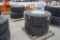 (4) 425/65R22.5 truck tires on 8 bolt rims