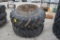 (2)18.4-38 tires w/ clamp on rims