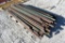 pallet of steel panel posts