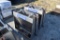 (6) Farmweld stainless steel fence line nursery feeders