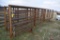 (2) 24' free standing pipe gates w/ 10' swing gate