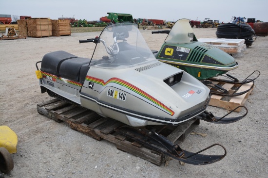 John Deere Trail Fire snowmobile