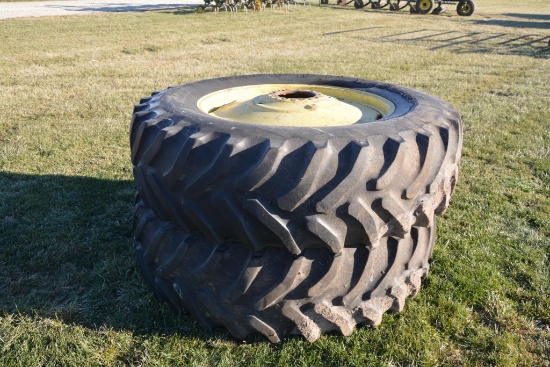 Goodyear 18.4R38 tires and rims