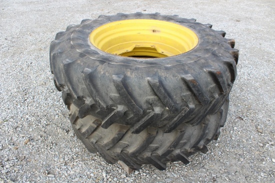 (2) 380/80R30 tires on JD rims