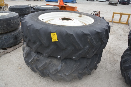 (2) Goodyear 18.4R42 tires on rims