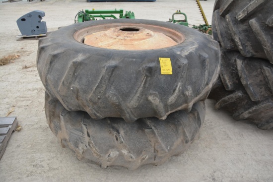 (2) 18.4-38 tires on rims