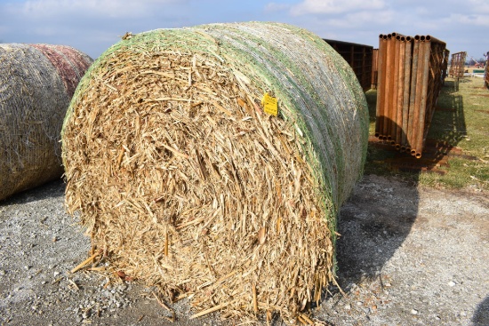 (30) 5'x6' net-wrapped corn stalk bales