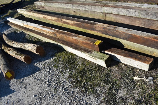 (3) 22' 6"x6" treated poles