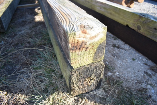 (2) 20' 6"x6" treated poles
