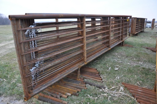 (10) 24' free standing pipe gates