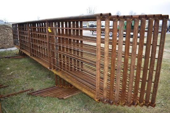 (10) 24' free standing pipe gates