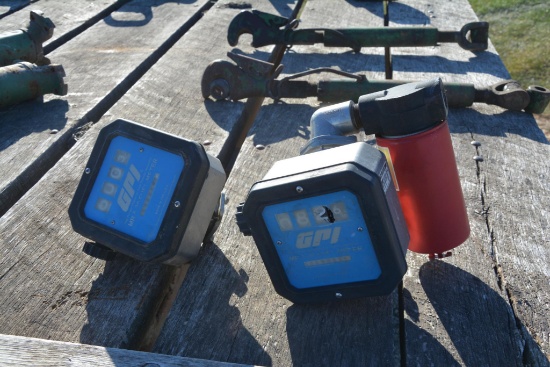 (2) GPI model 5-30 fuel meters