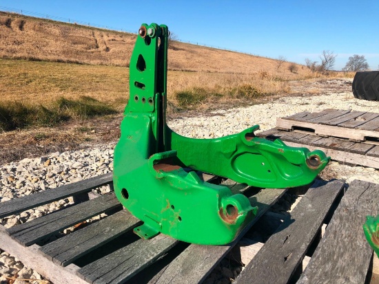 set of John Deere loader brackets for 6000 or 7000 series tractors