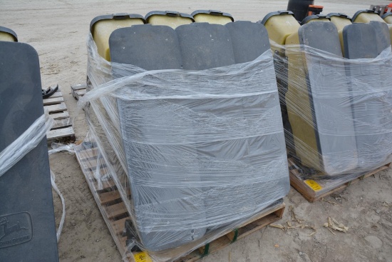 (6) JD 3 bu. planter boxes w/ vacuum meters