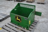 Sturd-E-Built front mount rock box off JD 8R tractor
