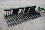 7' skid steer rock bucket