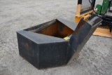 Concrete bucket for skid steer