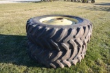 Goodyear 18.4R38 tires and rims