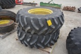 (2) Titan 16.9-26 tires and rims