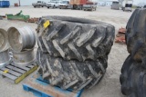 (2) Goodyear 600/65R28 tires