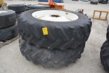 (2) Goodyear 18.4R42 tires on rims