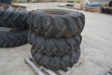 (3) 14.9-24 tires on irrigation pivot rims