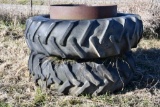 (2) 18.4-38 clamp on duals