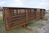 (10) 24' free standing pipe gates