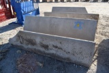 (2) 8' concrete fence link bunks