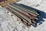 pallet of steel panel posts