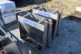 (6) Farmweld stainless steel fence line nursery feeders