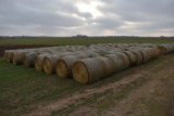 (20) large round bales of oat hay