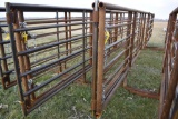 (2) 24' free standing pipe gates w/ 10' swing gate