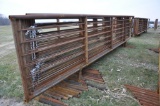 (10) 24' free standing pipe gates