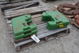 (6) John Deere suitcase weights