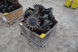 (12) Yetter pin adjust row cleaners
