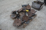 (8) Sunco row cleaners/liquid fertilizer applicator units