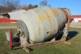Smith 8 cubic yard stationary cement mixer w/ 3 phase 10 hp electric motor