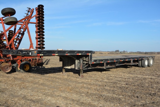 1990 Shop Built 44' tandem axle step deck trailer